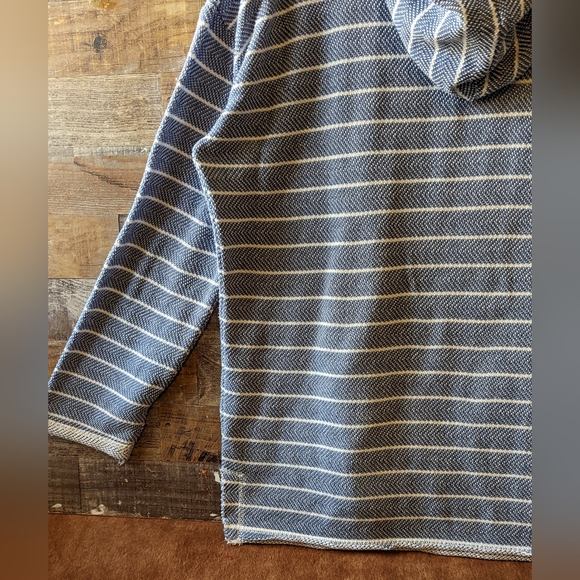 Ocean Drive Raw Edge Hooded Sweatshirt Drop Shoulder - Picture 14 of 16